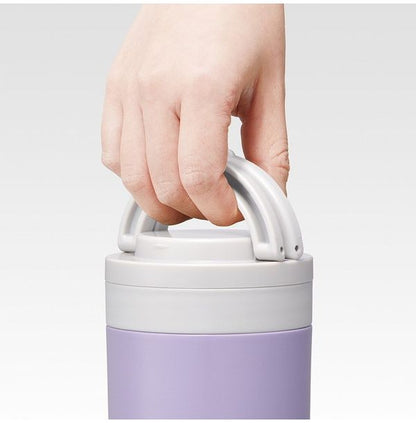 スケーター 折りたたみ ハンドル付き 保温 保冷 スープジャー 300ml ライラックグレー LJFO3AG