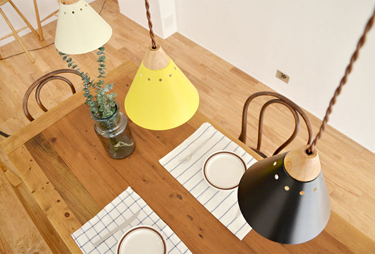 ペンダントライト 1灯 三角タイプ LED照明 スチールペンダント ダイニング 電球別売り