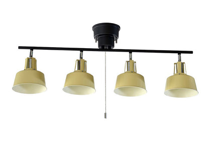 4灯 シーリングライト スチール 天井照明 おしゃれ かわいい 北欧 インテリア リビング ダイニング キッチン 節電 照明 居間 寝室 シンプル LED 電球別売り デザイン お洒落(代引不可)