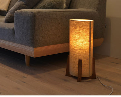 スタンドライト 1灯 間接照明 テーブルライト 天然木 リネン おしゃれ かわいい 北欧 インテリア リビング ダイニング キッチン 節電 照明 居間 寝室 シンプル LED 電球別売り(代引不可)