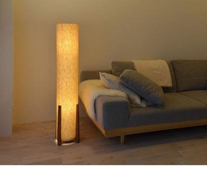 間接照明 1灯 スタンドライト 天然木 リネン おしゃれ かわいい 北欧 インテリア リビング ダイニング キッチン 節電 照明 居間 寝室 シンプル LED 電球別売り(代引不可)