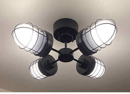 シーリングライト 4灯 天井照明 スチール ガラス おしゃれ かわいい 北欧 インテリア リビング ダイニング キッチン 節電 照明 居間 寝室 シンプル LED 電球別売り(代引不可)