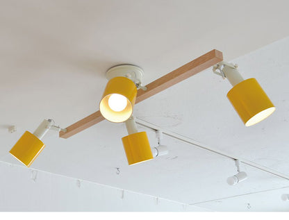 天井照明 4灯 シーリングライト スポットライト スチール E26 おしゃれ かわいい 北欧 インテリア リビング ダイニング 節電 照明 居間 寝室 モダン シンプル LED 電球別売り(代引不可)