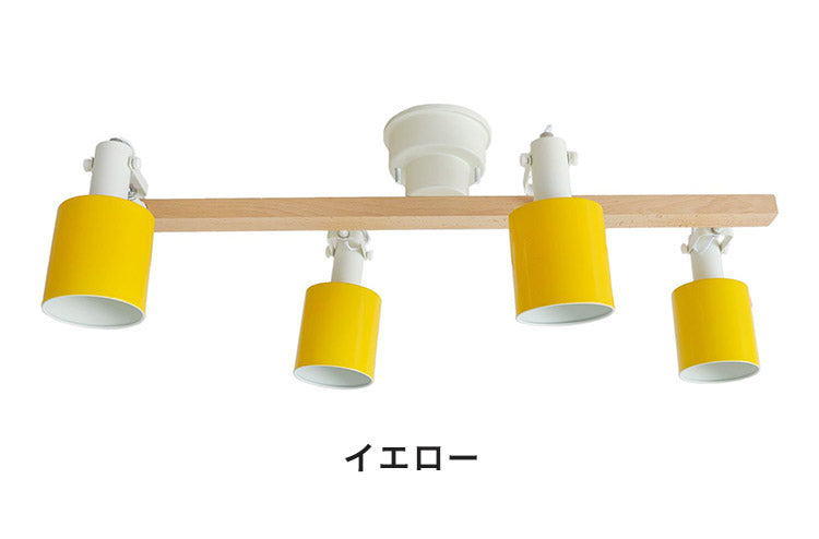 天井照明 4灯 シーリングライト スポットライト スチール E26 おしゃれ かわいい 北欧 インテリア リビング ダイニング 節電 照明 居間 寝室 モダン シンプル LED 電球別売り(代引不可)