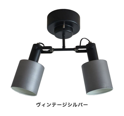 スポットライト 2灯 天井照明 シーリングライト ペンダントライト スチール E26 おしゃれ かわいい 北欧 インテリア リビング ダイニング 節電 照明 居間 寝室 モダン シンプル LED 電球別売り(代引不可)