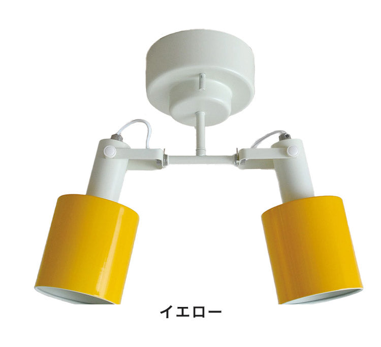 スポットライト 2灯 天井照明 シーリングライト ペンダントライト スチール E26 おしゃれ かわいい 北欧 インテリア リビング ダイニング 節電 照明 居間 寝室 モダン シンプル LED 電球別売り(代引不可)