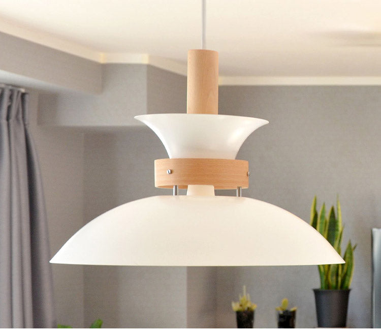 ペンダントライト 照明 1灯 シーリングライト E26 スチール 天然木 おしゃれ かわいい 北欧 インテリア リビング ダイニング 節電 照明 居間 寝室 モダン シンプル LED 電球別売り(代引不可)