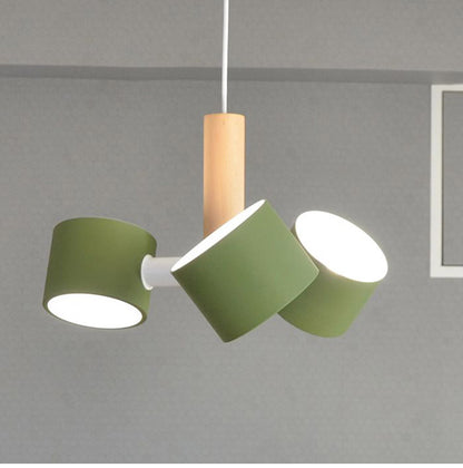 シーリングライト ペンダントライト 3灯 照明 シーリングライト E26 スチール 天然木 おしゃれ かわいい 北欧 インテリア リビング ダイニング 節電 照明 居間 寝室 モダン シンプル LED 電球別売り(代引不可)