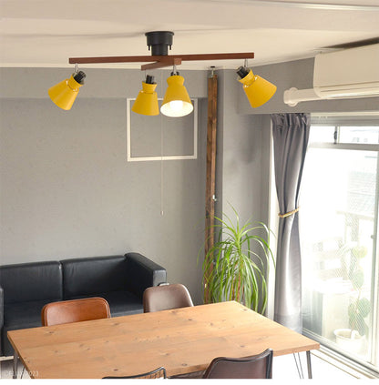 シーリングライト 4灯 ペンダントライト スチール ファブリック スチール E26 おしゃれ かわいい 北欧 インテリア リビング ダイニング 節電 照明 居間 寝室 モダン シンプル LED 電球別売り(代引不可)