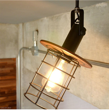 ダクトレールスポットライト 1灯 シーリングライト ペンダントライト E26 スチール おしゃれ かわいい 北欧 インテリア リビング ダイニング 節電 照明 居間 寝室 モダン シンプル LED 電球別売り(代引不可)