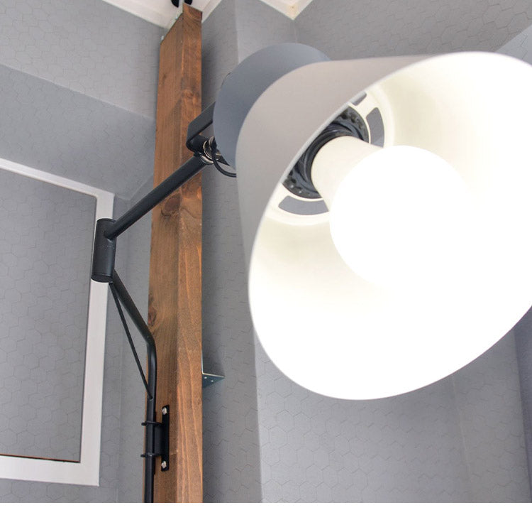 アームブラケットライト 1灯 スポットライト 間接照明 スチール E26 おしゃれ かわいい 北欧 インテリア リビング ダイニング 節電 照明 居間 寝室 モダン シンプル LED 電球別売り(代引不可)