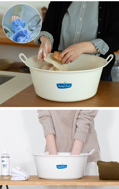 フレディレック ウォッシュタブ 洗面器 大 持ち手つき 白 洗濯 北欧 おしゃれ ランドリー シンプル ベビーバス たらい 洗濯用品 ランドリーグッズ FREDDY LECK フレディ・レック・ウォッシュサロン