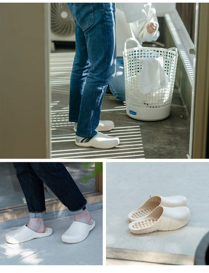 フレディレック サンダル 収納袋付 ベランダ バスルーム FREDDY LECK 北欧 白 おしゃれ シンプル クロックス サンダル