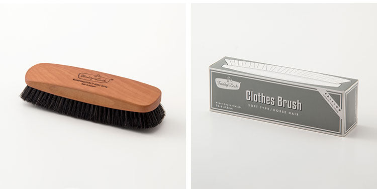 クロスブラシ ソフト フレディ レック ドイツ製 洋服ブラシ 馬毛 カシミヤ ウール用 手入れ ケアブラシ フレディ レック・ウォッシュサロン(代引不可)