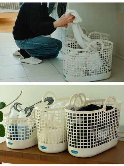 フレディレック ランドリーバスケット スリム 洗濯カゴ かご 持ち手 軽量 おしゃれ かわいい シンプル オフホワイト 白 洗濯用品 ランドリーグッズ バスケット 雑貨 ドイツ 北欧 FREDDY LECK