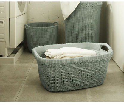 ランドリーバスケット CURVER カーバー ニットランドリーバスケット 40L 洗濯かご おしゃれ 脱衣かご 洗濯物入れ 北欧