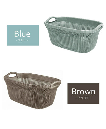 ランドリーバスケット CURVER カーバー ニットランドリーバスケット 40L 洗濯かご おしゃれ 脱衣かご 洗濯物入れ 北欧