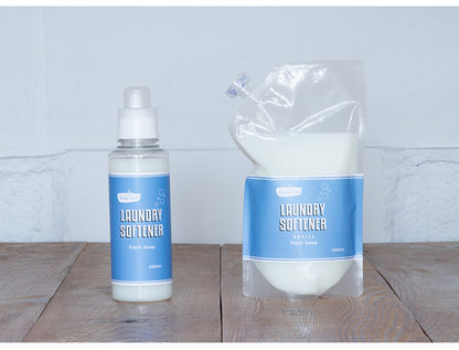 詰め替え 詰替え ランドリー柔軟剤 1000ml フレディ レック 洗濯柔軟剤リフィル フレッシュ ソープ の香り 国産 日本製 基礎洗剤 FREDDY LECK(代引不可)