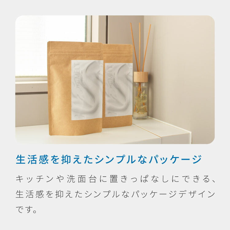 排水口クリーナー The MELT 日本製 小分けされた水溶紙 入れるだけ 排水溝 クリーナー 泡立ち もこもこ 簡単 楽ちん お掃除グッズ お掃除 清掃 除菌 洗浄 除菌 キッチン バス トイレ 排水溝 国産(代引不可)