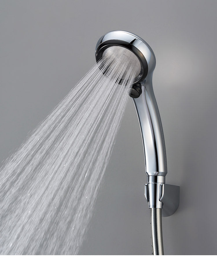 シャワーヘッド レイニーメタリック 日本製 シャワー板 穴径0.3mm 節水 手元ストップ ウルトラファインバブル お風呂 ふろ バスルーム おしゃれ ギフト プレゼント 新生活 国産 メイク落とし 節約