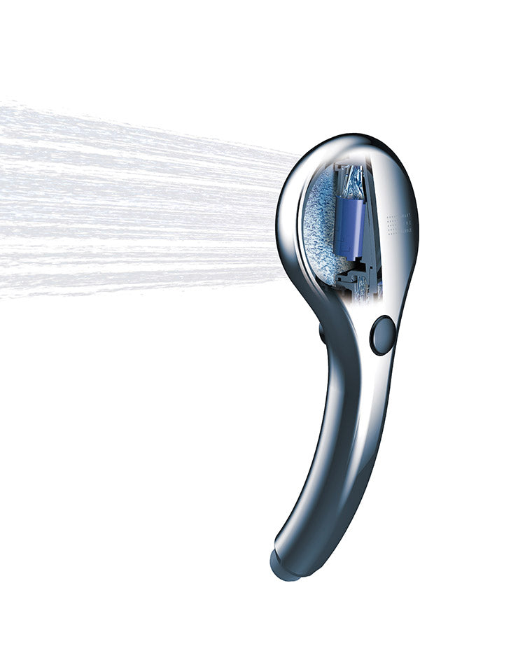 シャワーヘッド レイニーメタリック 日本製 シャワー板 穴径0.3mm 節水 手元ストップ ウルトラファインバブル お風呂 ふろ バスルーム おしゃれ ギフト プレゼント 新生活 国産 メイク落とし 節約