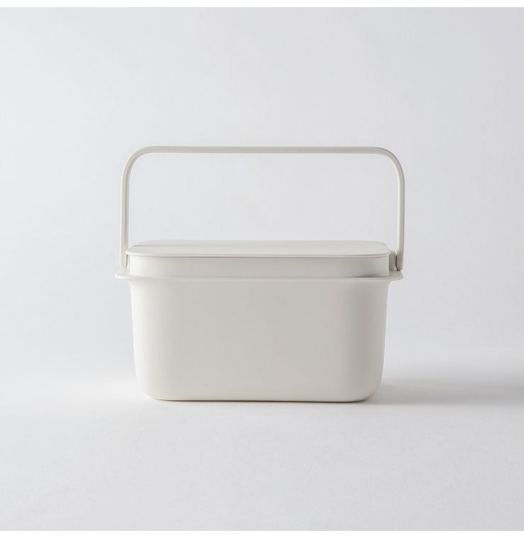 マーナ バケツ 5L そうじ ふた付 四角 つけ置き 蓋付きバケツ 漬け置き洗い 桶 角型 収納 洗濯物 収納ボックス 子供部屋 marna