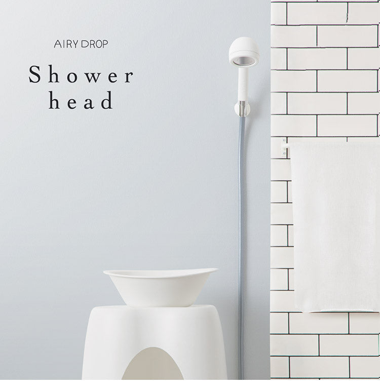 浄水シャワーヘッド AIRY DROP 日本製 スキンケア 乾燥 毛穴 洗顔 メイク メイク落とし おしゃれ シンプル ギフト プレゼント お風呂 バスルーム 国産 シャワーヘッド 一人暮らし エアリードロップ