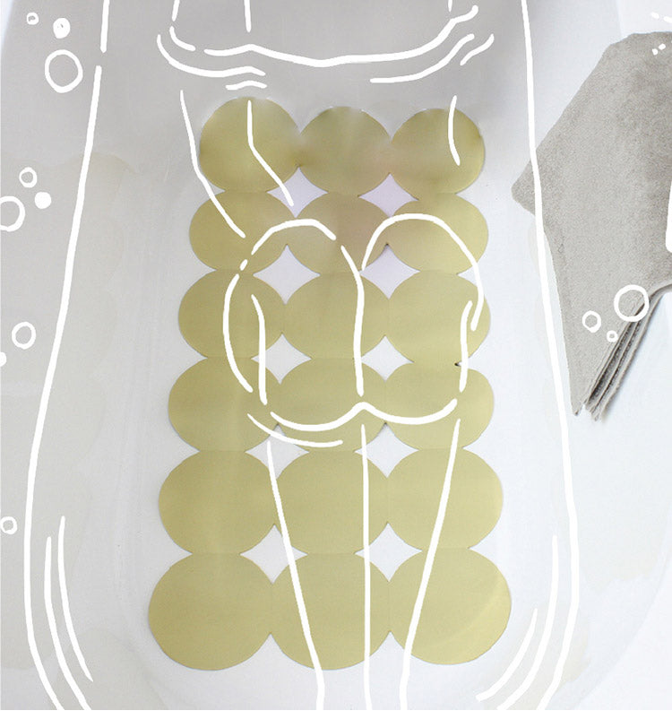 AIRY DROP バスルームマット 80×40cm バスマット 転倒防止 滑り止め 浴室 浴槽 お手入れ簡単 おしゃれ お風呂 ふろ プレゼント ギフト モダン 円形 丸 新生活 一人暮らし ファミリー