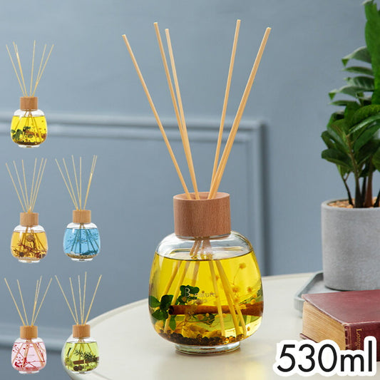 B-nature リードディフューザー 530ml 約5か月 アロマ ルームフレグランス インテリアフレグランス 香り おしゃれ インテリア お祝い 大容量 高級感 シンプル 芳香 プレゼント ギフト 贈り物