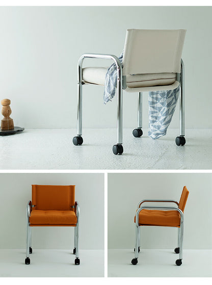 イノベーター キャプテン チェア 日本製 北欧 キャスター付き オフィスチェア ファブリック スチールパイプ ダイニング ダイニングチェア 椅子