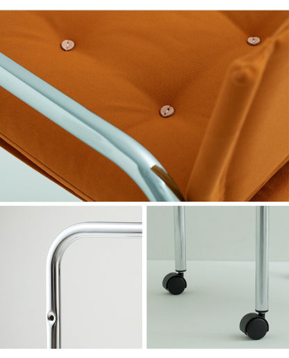 イノベーター キャプテン チェア 日本製 北欧 キャスター付き オフィスチェア ファブリック スチールパイプ ダイニング ダイニングチェア 椅子