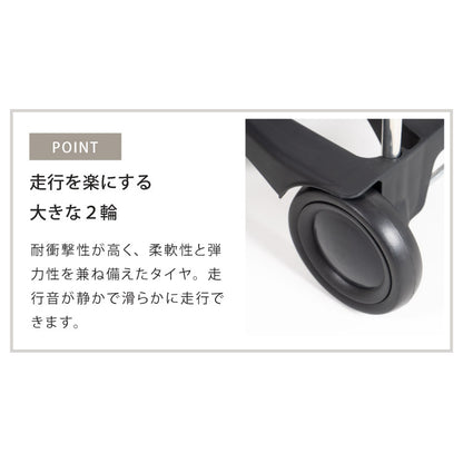 ロルサー ROLSER ショッピングカート BABY JOY モノトーン 2輪 折りたたみ フック付き 軽量 撥水 キャスター付き ポケット付き 大容量(代引不可)