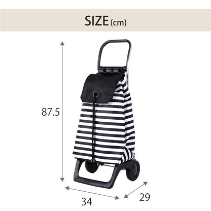 ロルサー ROLSER ショッピングカート BABY JOY モノトーン 2輪 折りたたみ フック付き 軽量 撥水 キャスター付き ポケット付き 大容量(代引不可)