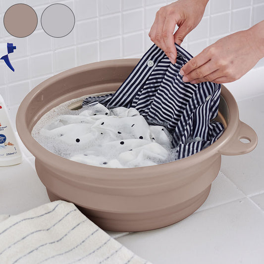 ソフトタブ 折り畳み 12L 折りたたみ たためる 日本製 バケツ たらい 防災 アウトドア 足湯 収納 洗濯 掃除 伊勢藤 ISETO