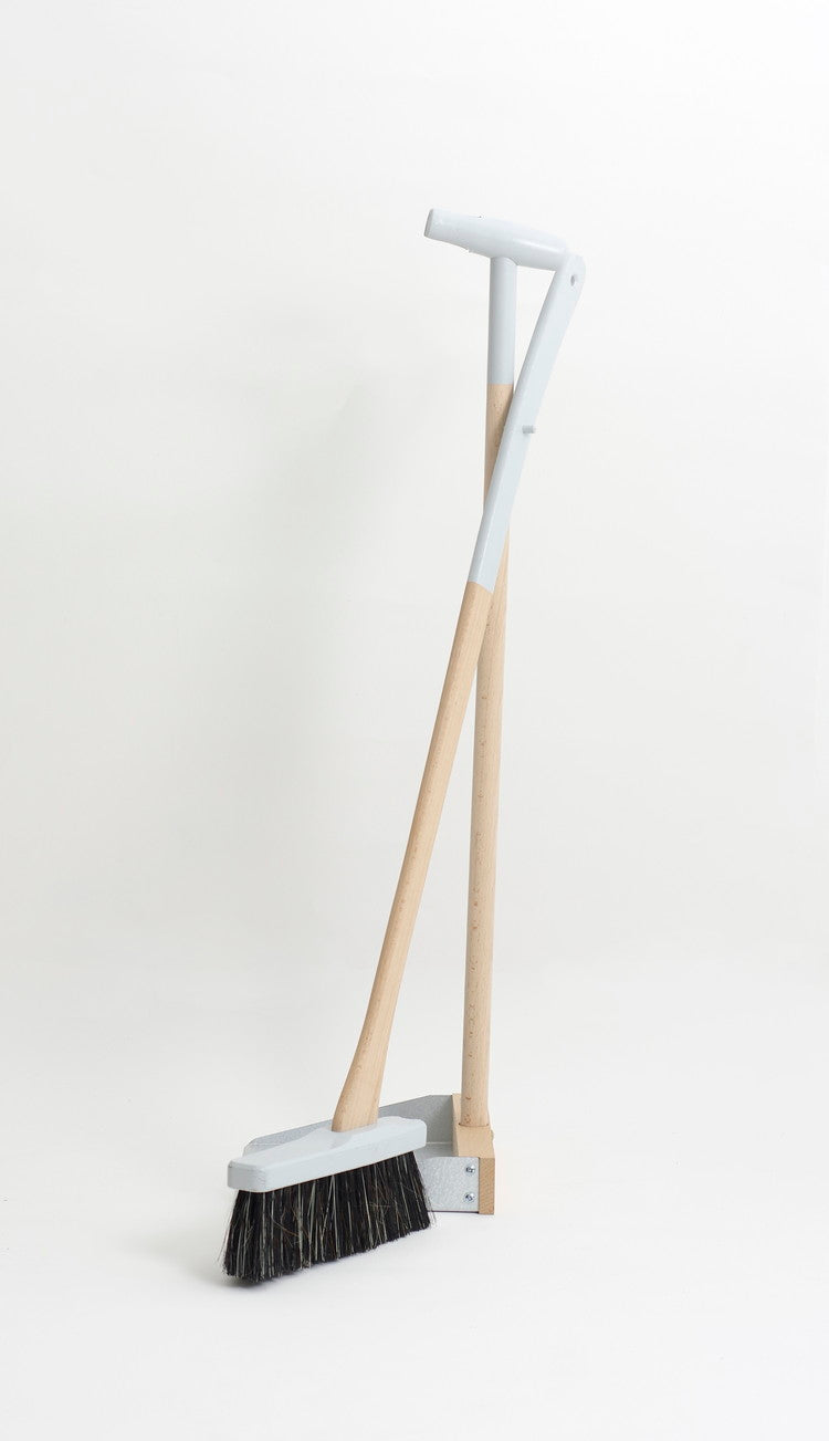 レシュタ スタンドブルームセット ほうき ちりとり セット 箒 掃除セット おしゃれ 屋外 屋内 玄関 室内 掃除用具