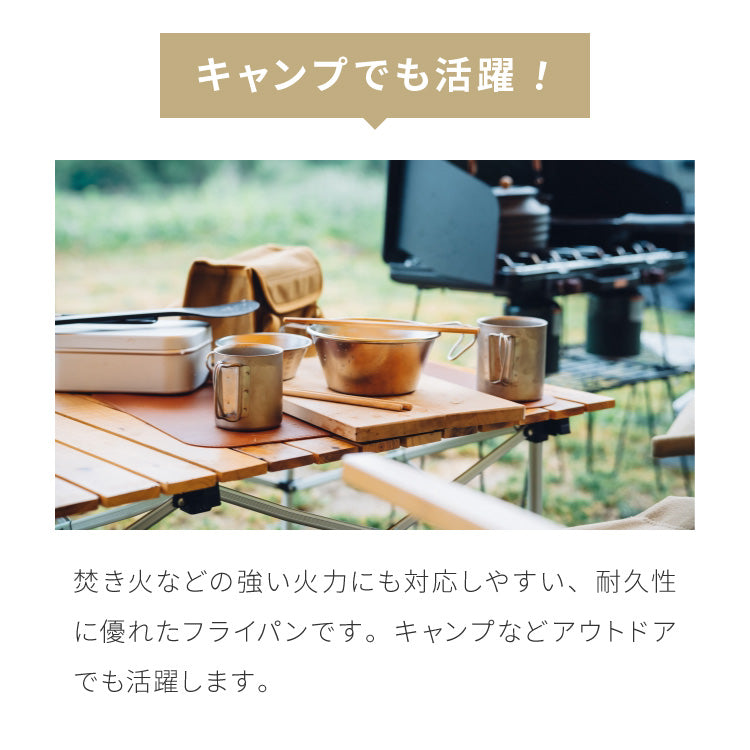 【藤田金属×リコメン堂】 鉄フライパン 28cm 深型 IH対応 日本製 PFOAフリー フッ素不使用 持ち手付き フライパン ガス火 軽い 油ならし シーズニング不要 鉄分補給 木柄 ブナ 白木 握りやすい