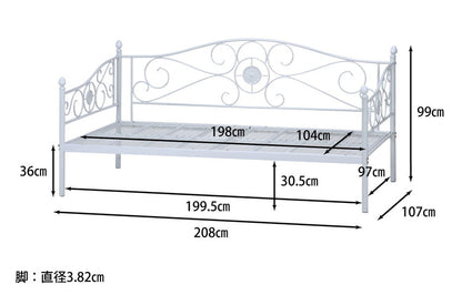 ベッドフレーム 姫系 シングル おしゃれ 北欧 ベッド スチールベッド パイプベッド ベッド 収納 かわいい ローベッド フロアベッド(代引不可)