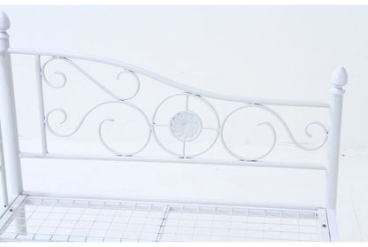 ベッドフレーム 姫系 シングル おしゃれ 北欧 ベッド スチールベッド パイプベッド ベッド 収納 かわいい ローベッド フロアベッド(代引不可)