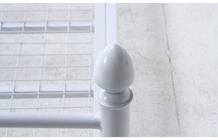 ベッドフレーム 姫系 シングル おしゃれ 北欧 ベッド スチールベッド パイプベッド ベッド 収納 かわいい ローベッド フロアベッド(代引不可)