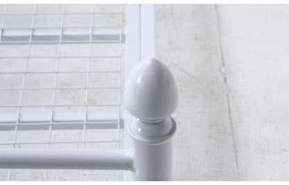 ベッドフレーム 姫系 シングル おしゃれ 北欧 ベッド スチールベッド パイプベッド ベッド 収納 かわいい ローベッド フロアベッド(代引不可)