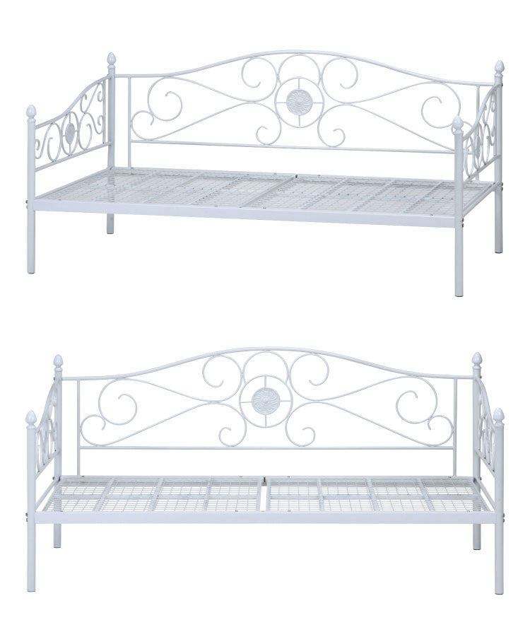 ベッドフレーム 姫系 シングル おしゃれ 北欧 ベッド スチールベッド パイプベッド ベッド 収納 かわいい ローベッド フロアベッド(代引不可)