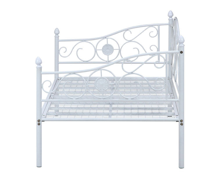 ベッドフレーム 姫系 シングル おしゃれ 北欧 ベッド スチールベッド パイプベッド ベッド 収納 かわいい ローベッド フロアベッド(代引不可)