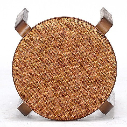 スツール 木製 ファブリック曲木スタッキングスツール イエロー W320×D320×H470mm ポリエステル プラスティク 合板曲木 おしゃれ 北欧 椅子 イス チェア いす (代引不可)