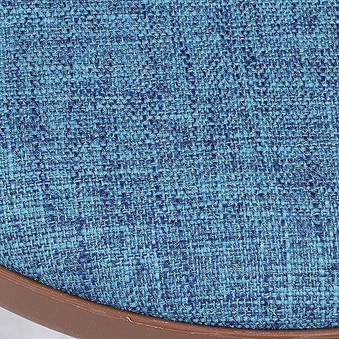 スツール 木製 ファブリック曲木スタッキングスツール ブルー W320×D320×H470mm ポリエステル プラスティク 合板曲木 おしゃれ 北欧 椅子 イス チェア いす (代引不可)