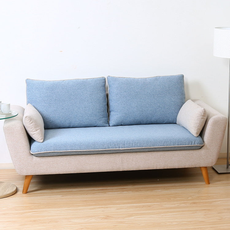 ソファ 2人掛け 2.5人掛け 幅167 ツートン おしゃれ 北欧 ファブリック カフェ ソファー sofa 二人掛け 2.5P ローソファ フロアソファ かわいい(代引不可)