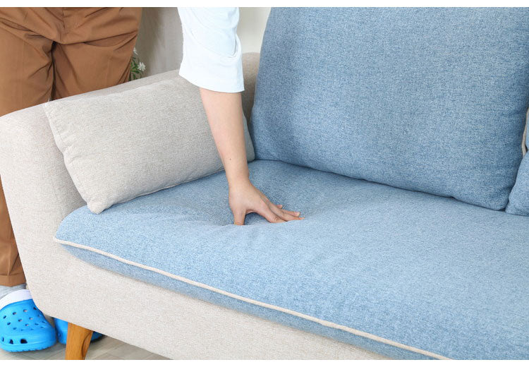 ソファ 2人掛け 2.5人掛け 幅167 ツートン おしゃれ 北欧 ファブリック カフェ ソファー sofa 二人掛け 2.5P ローソファ フロアソファ かわいい(代引不可)