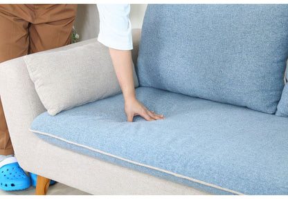 ソファ 2人掛け 2.5人掛け 幅167 ツートン おしゃれ 北欧 ファブリック カフェ ソファー sofa 二人掛け 2.5P ローソファ フロアソファ かわいい(代引不可)