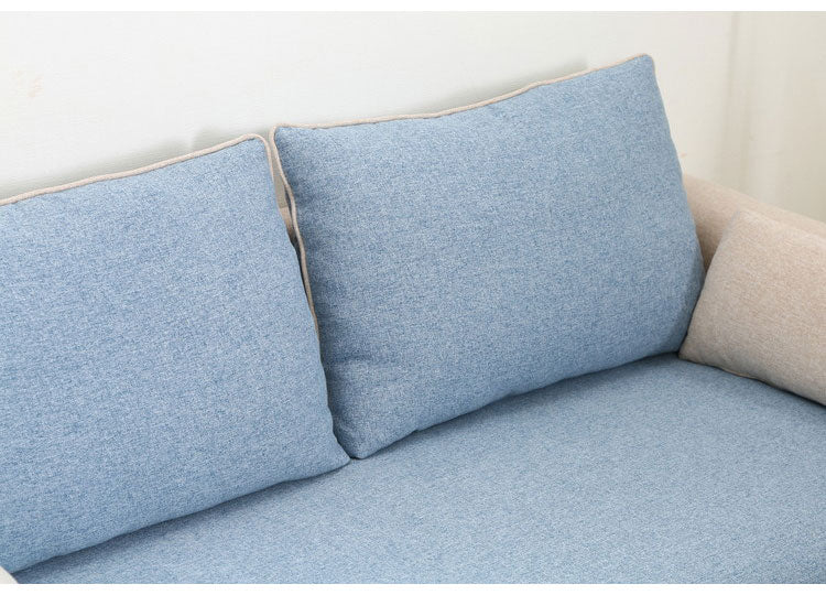 ソファ 2人掛け 2.5人掛け 幅167 ツートン おしゃれ 北欧 ファブリック カフェ ソファー sofa 二人掛け 2.5P ローソファ フロアソファ かわいい(代引不可)