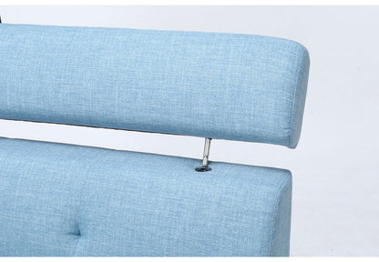 ソファ ハイバックソファ 2人掛け 幅150 ブルー おしゃれ 北欧 ファブリック カフェ ソファー sofa 二人掛け 2P ローソファ フロアソファ かわいい(代引不可)