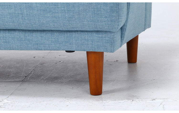 ソファ ハイバックソファ 2人掛け 幅150 ブルー おしゃれ 北欧 ファブリック カフェ ソファー sofa 二人掛け 2P ローソファ フロアソファ かわいい(代引不可)